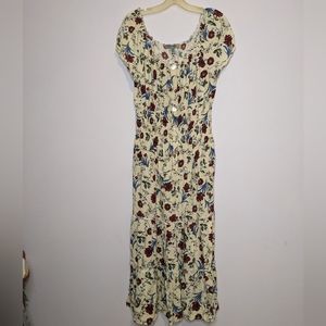 Figueroa and Flower tiered floral maxi dress